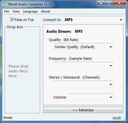 Moo0 AudioTypeConverter screenshot