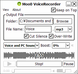 Moo0 VoiceRecorder screenshot